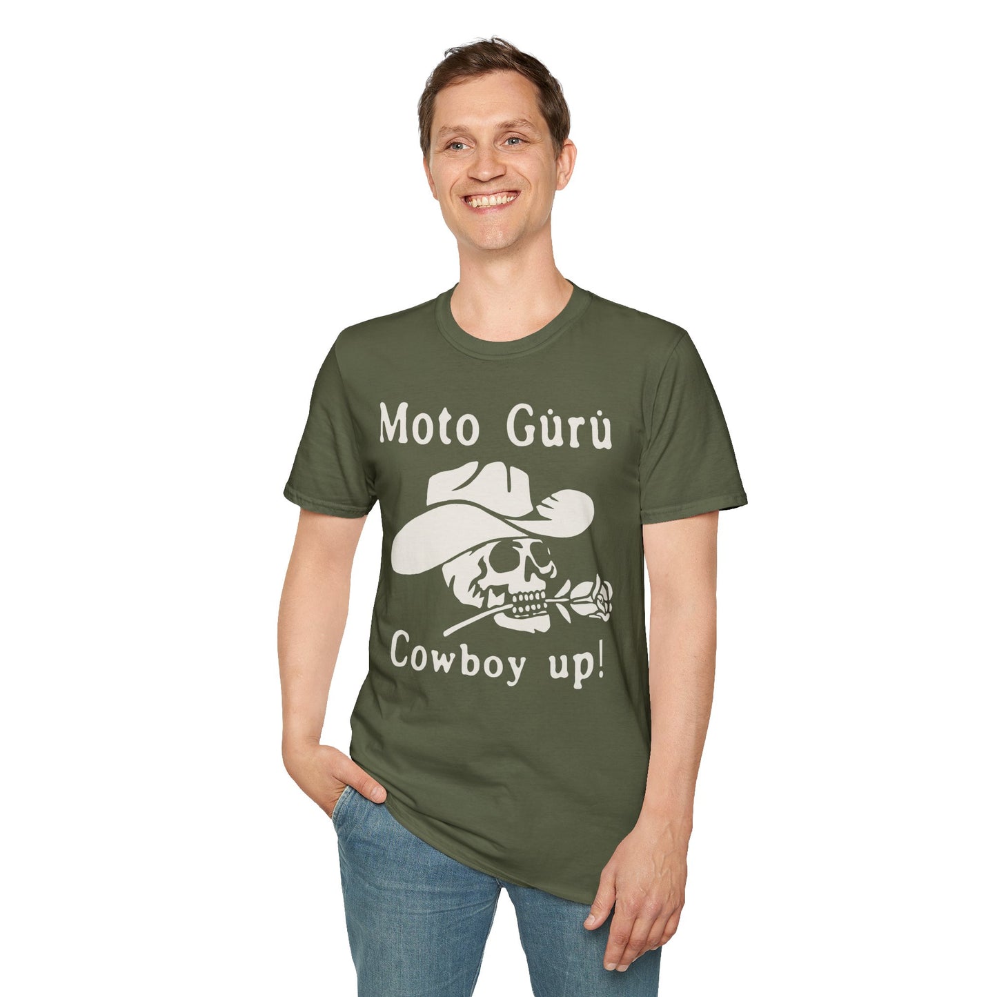 Cowboy up! Vintage Design Motorcycle T-Shirt