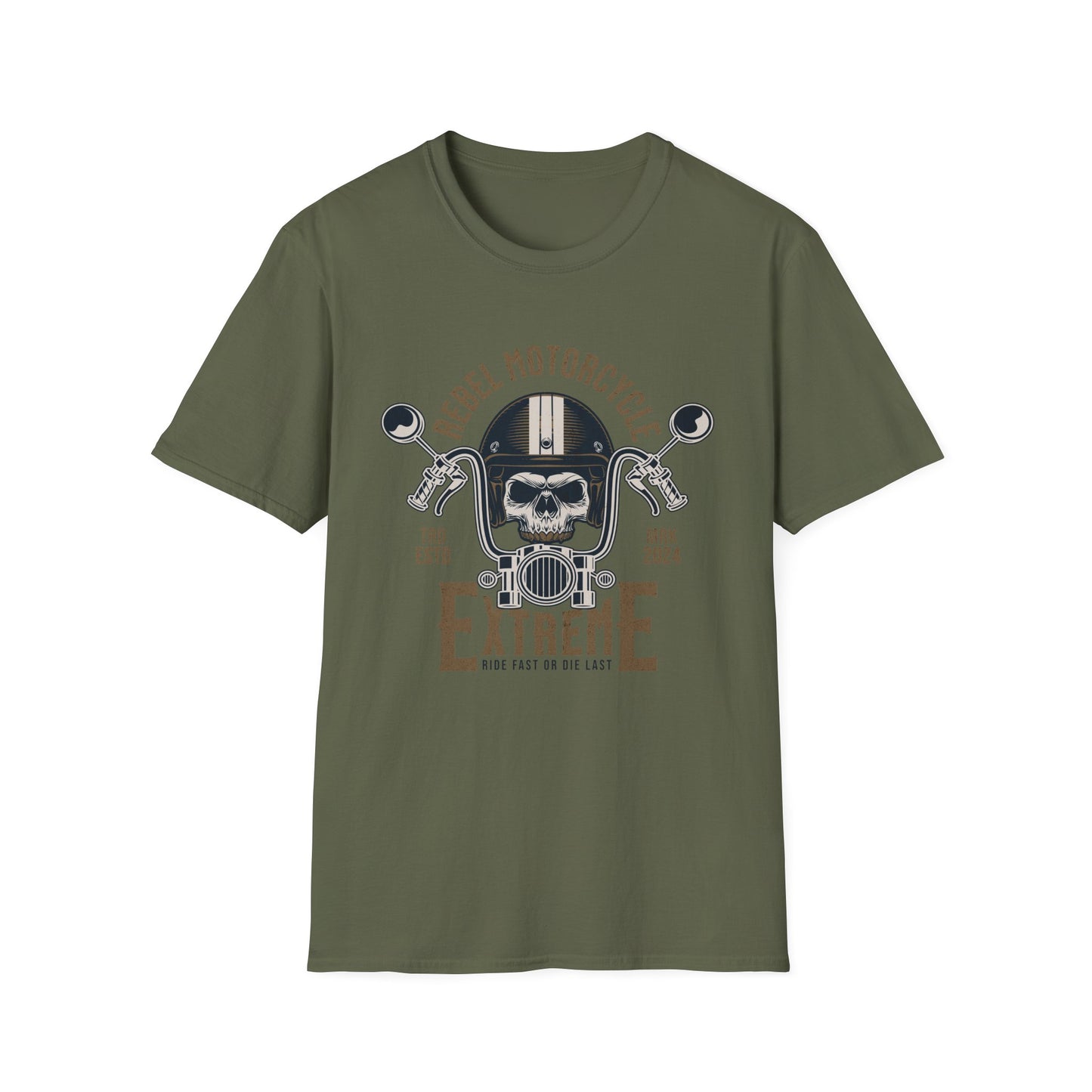 Rebel Motorcycle Vintage Design Biker T shirt