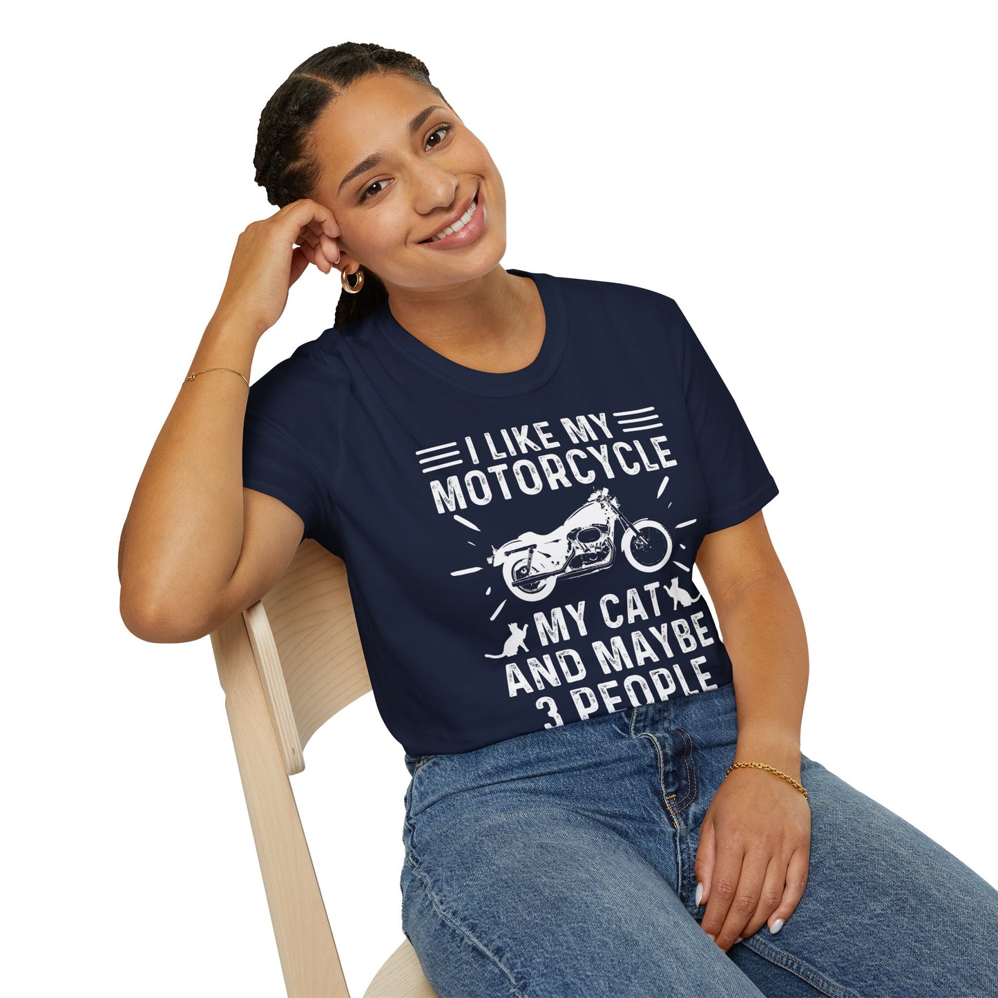 I Like My Motorcycle Vintage Design Motorcycle T-Shirt