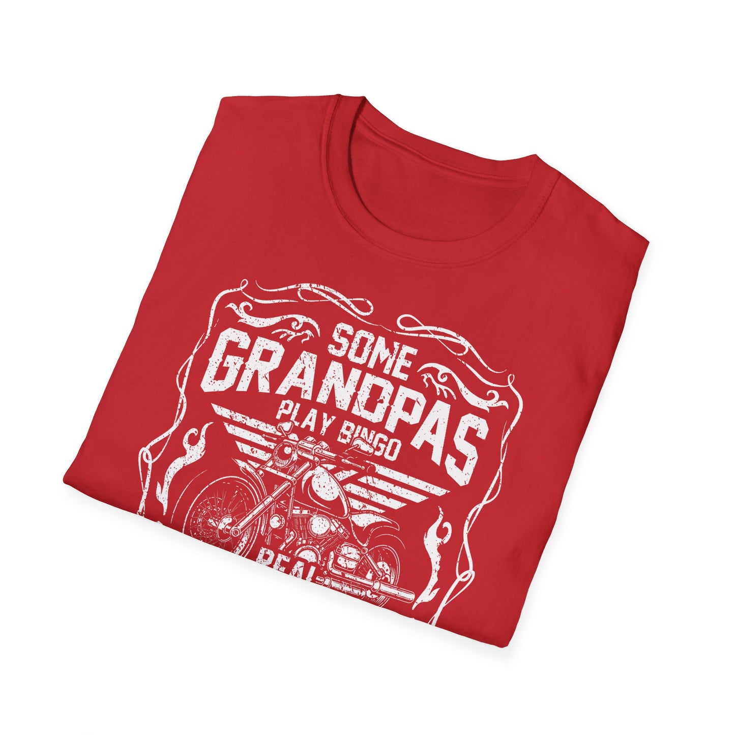Some Grandpa's play Bingo Vintage Design Motorcycle T-Shirt