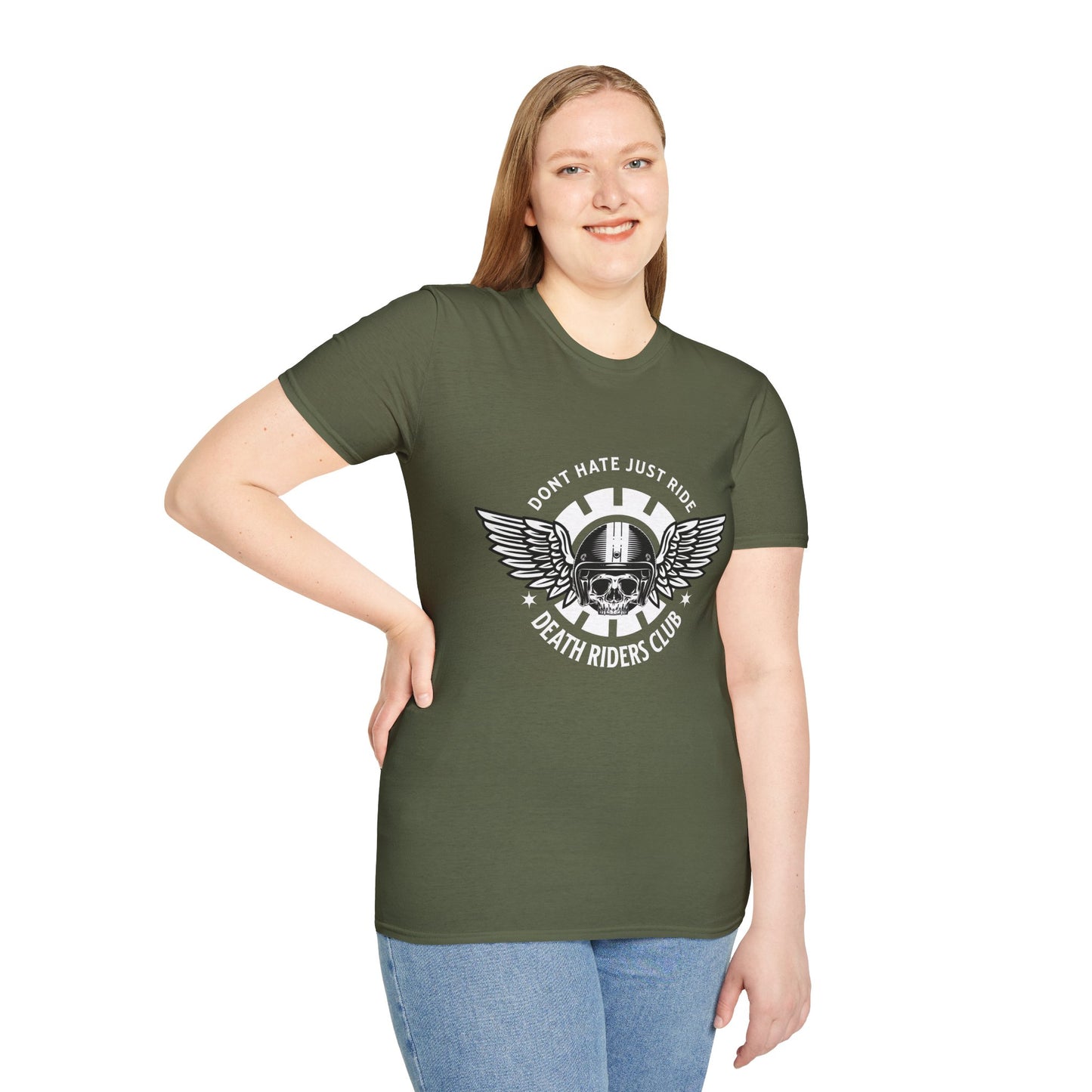 Death Rider's Club Vintage Design Motorcycle T-Shirt