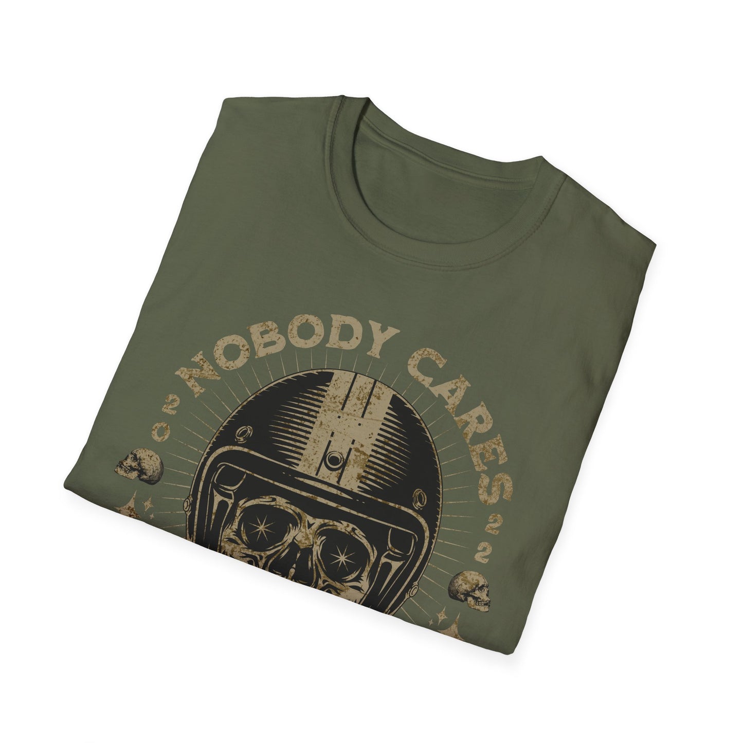 Nobody Cares, Work Harder Vintage Design Motorcycle T-Shirt