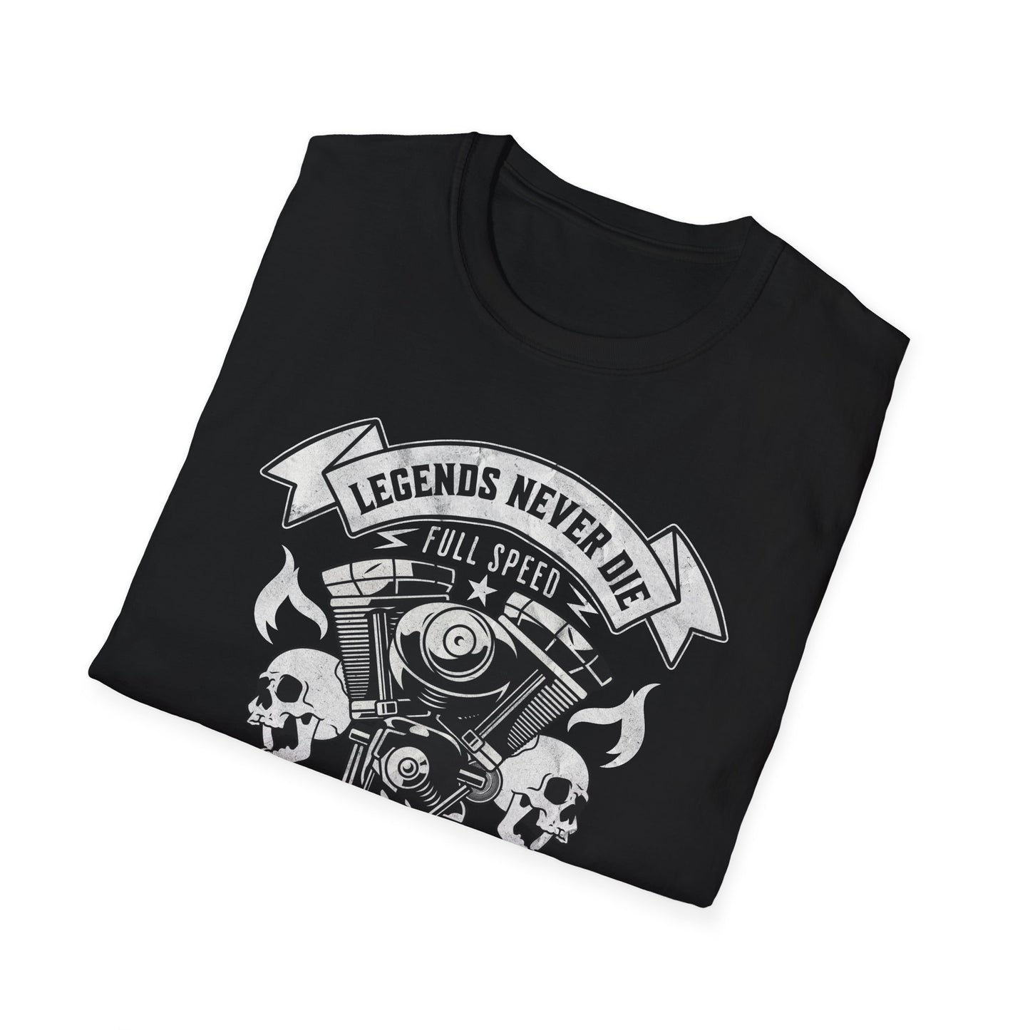 Legends Never Die Vintage Design Motorcycle T-Shirt