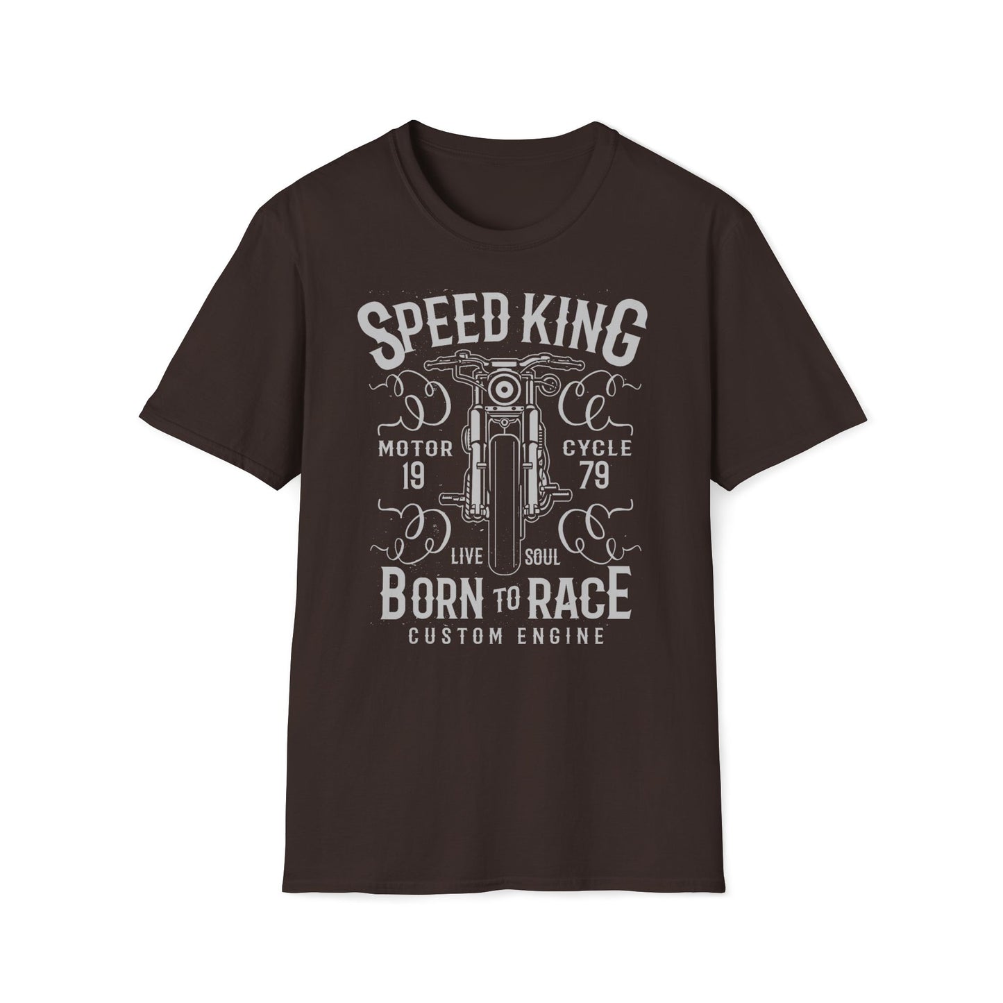 Speed King Vintage Design Motorcycle T-Shirt