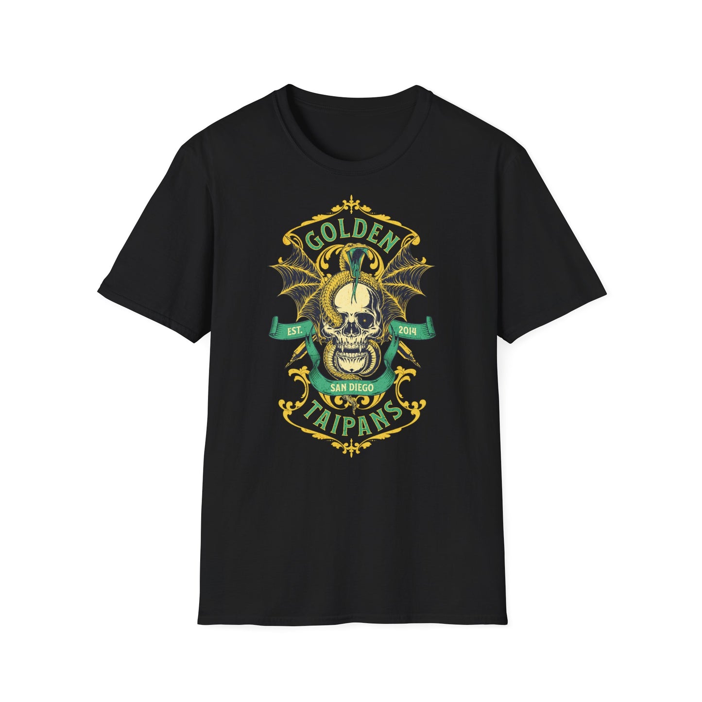 Golden Taipans Vintage Design Motorcycle T-Shirt