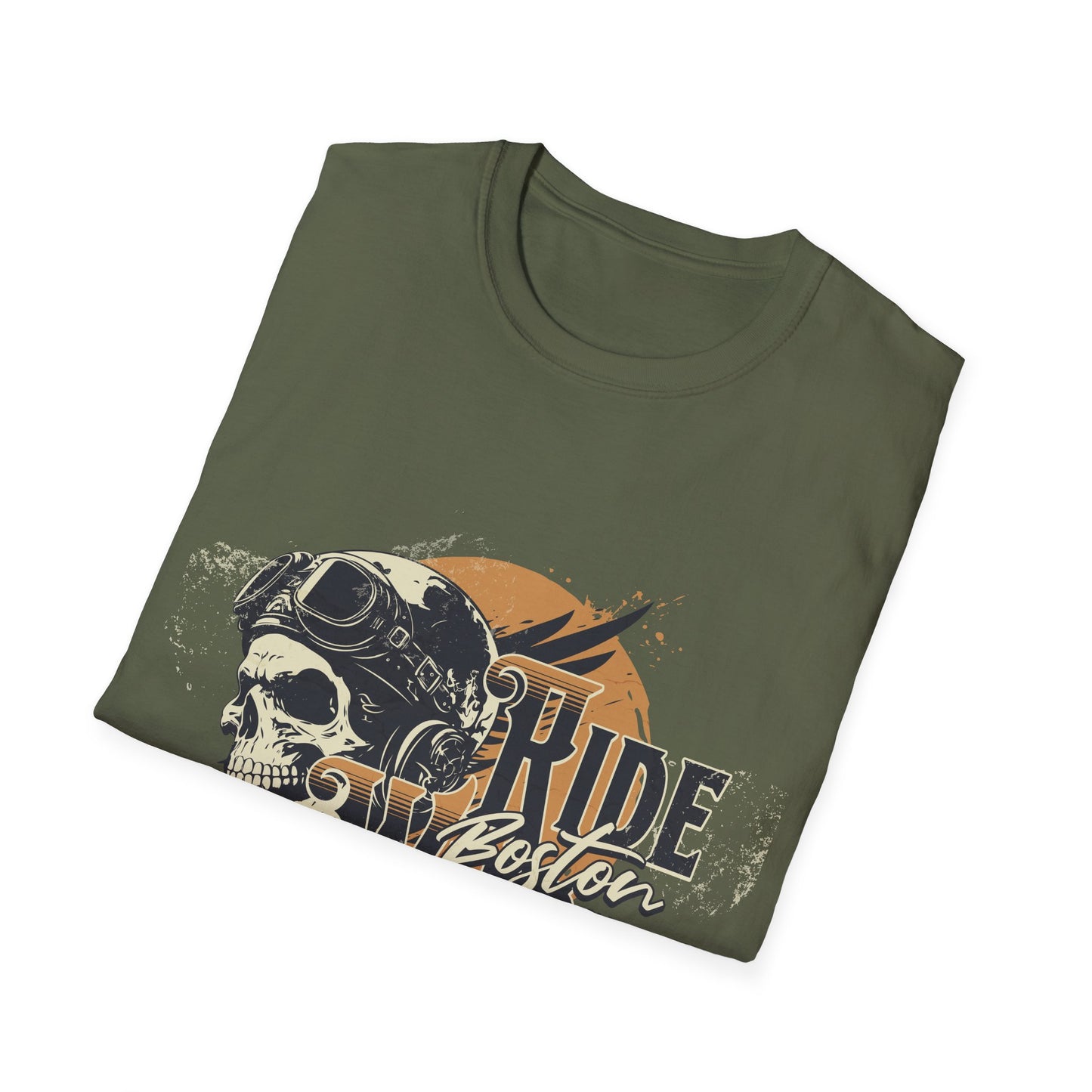 Wild Ride Skull Vintage Design Biker T shirt