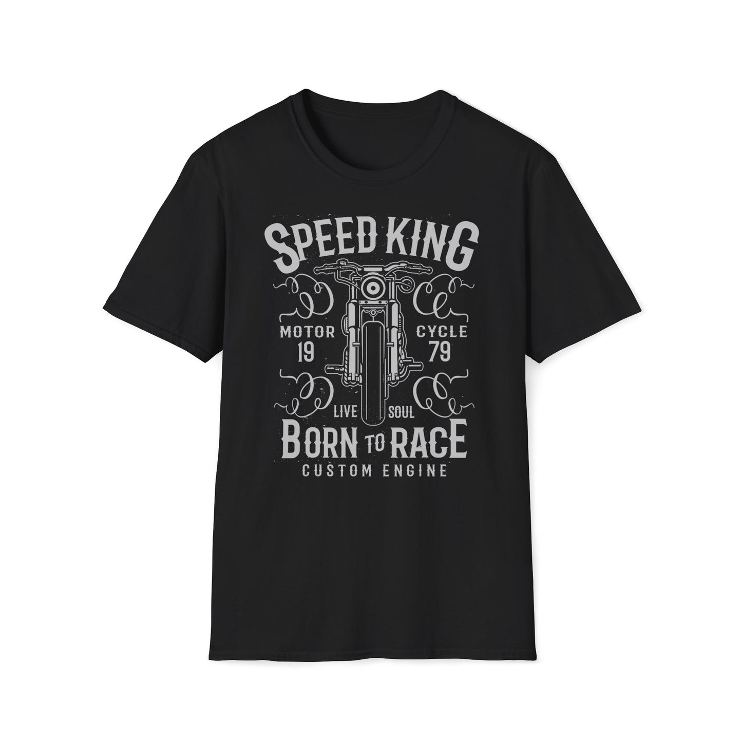 Speed King Vintage Design Motorcycle T-Shirt