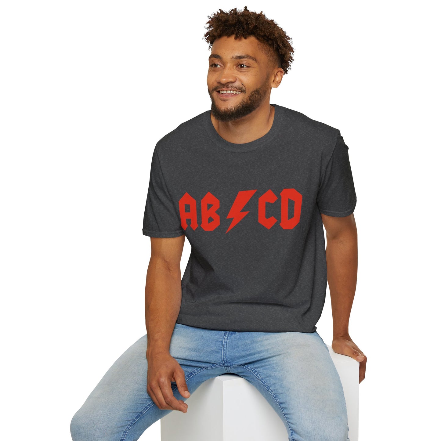 AB/CD Rock your alphabet Vintage Design Motorcycle T-Shirt