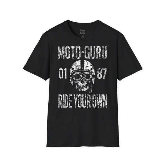 Moto-Guru Ride Your Own Grunge Vintage Design Motorcycle T-Shirt