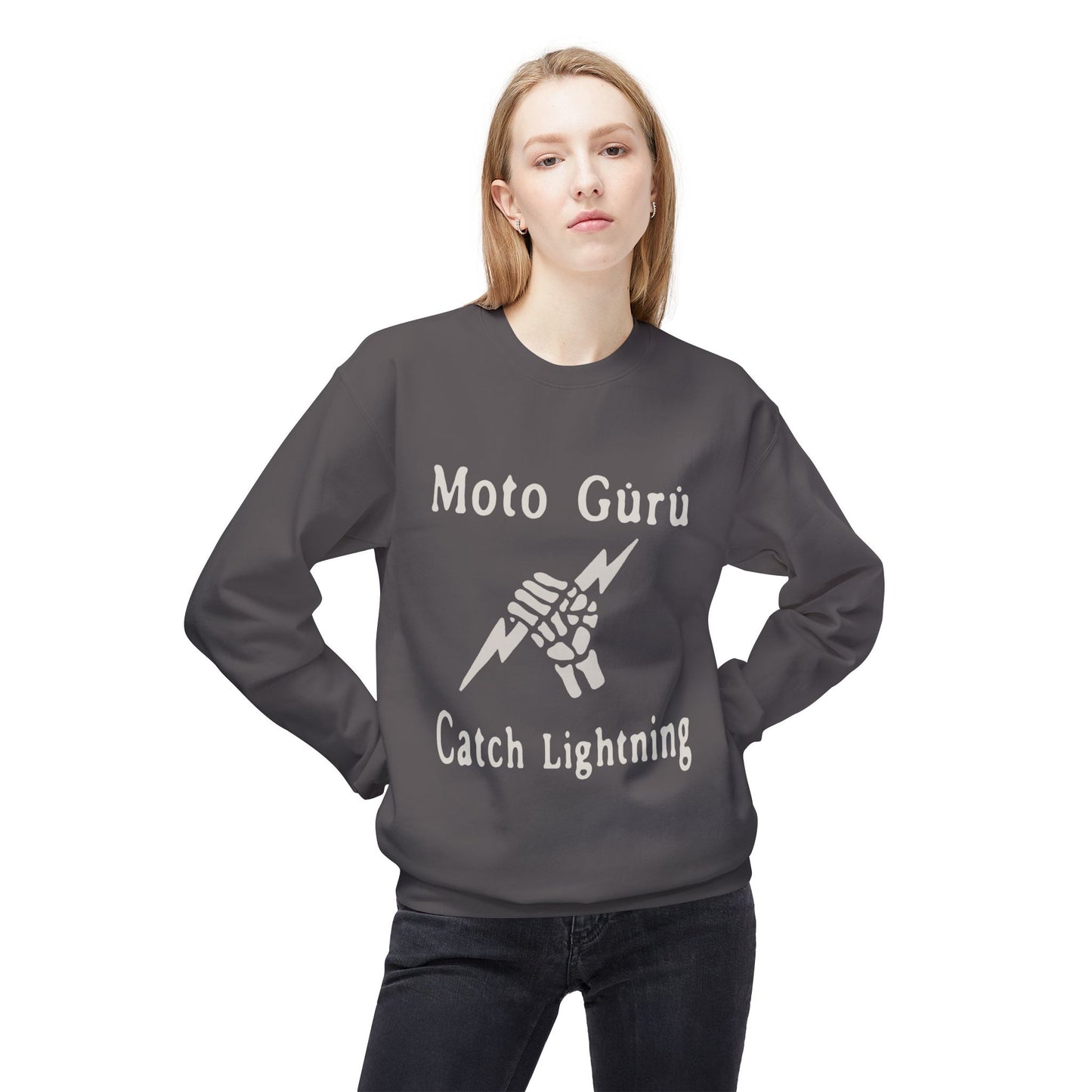Catch Lightning Vintage Design Motorcycle Sweatshirt