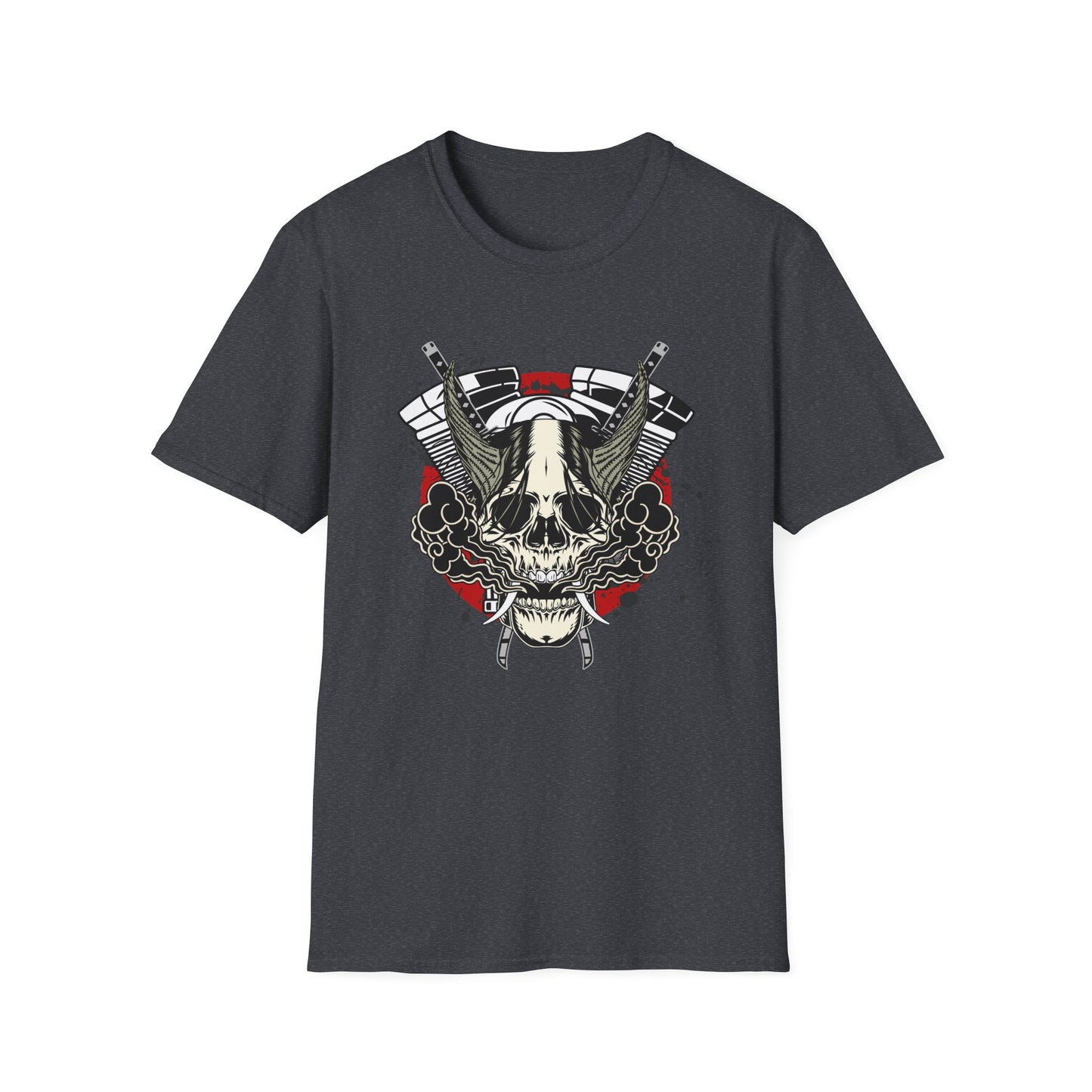 Edgy Skull Japan Vintage Design Biker T shirt