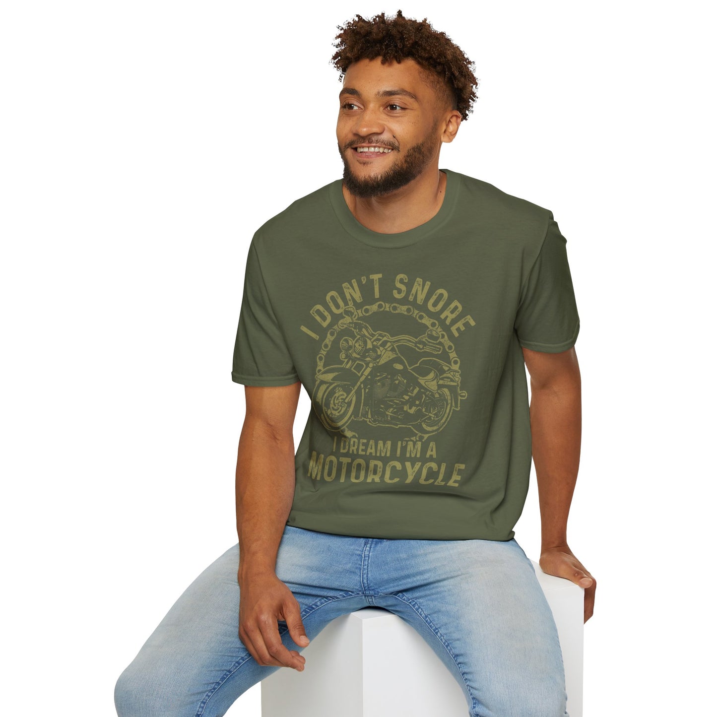 I Don't Snore I Dream Vintage Design Motorcycle T-shirt
