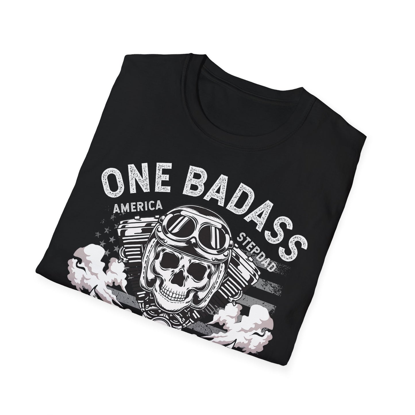 Badass Dad Motorcycle Vintage Design Motorcycle T Shirt
