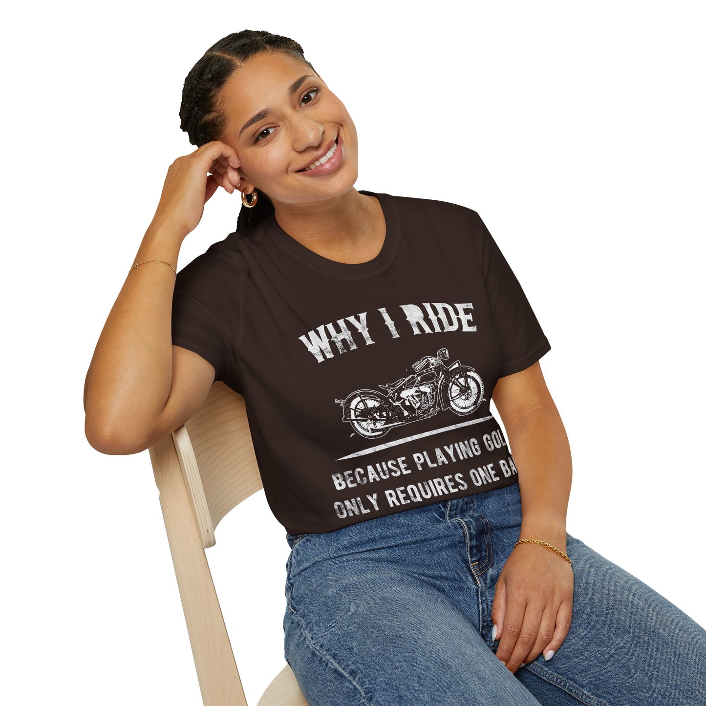 Why I ride Vintage Design Motorcycle T-Shirt