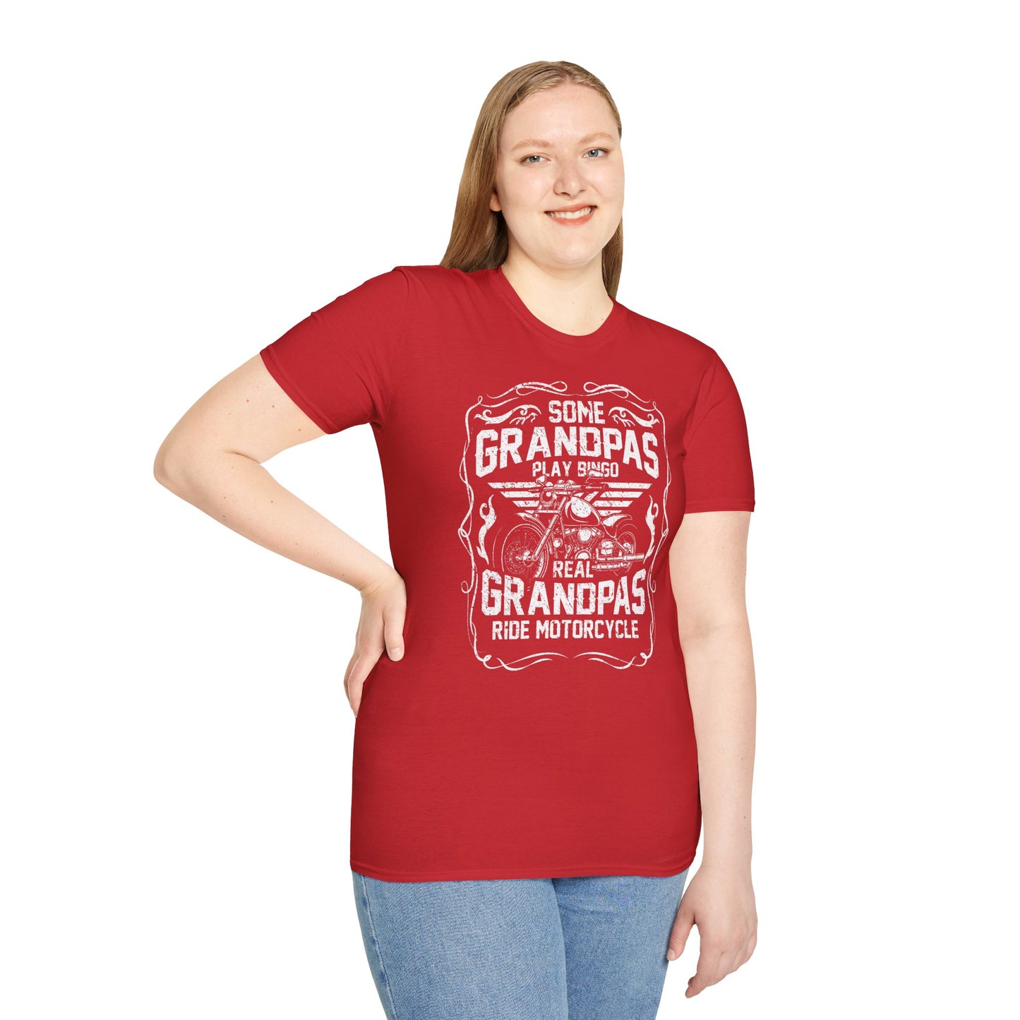 Some Grandpa's play Bingo Vintage Design Motorcycle T-Shirt