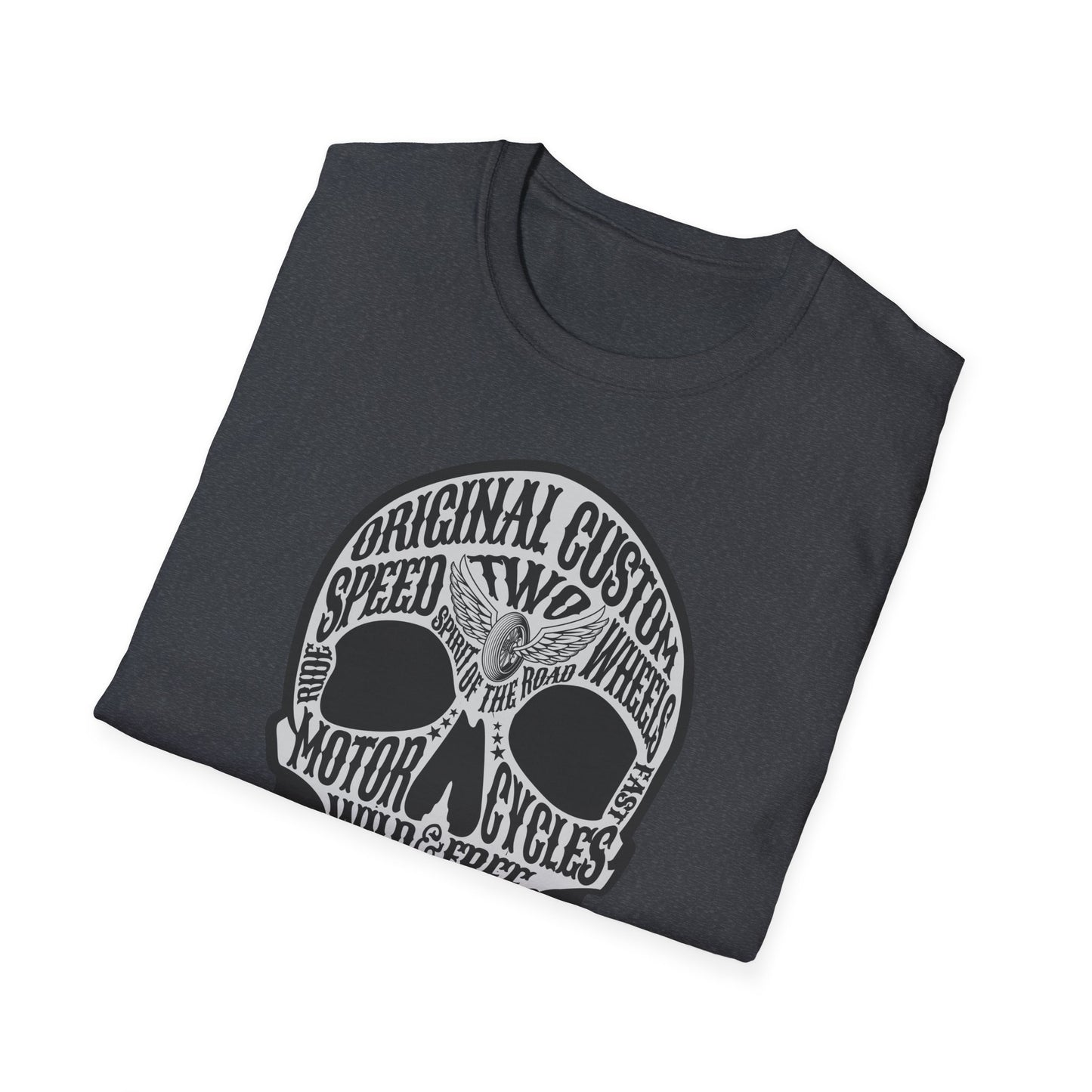 Motorcycle Skull Vintage Design Biker T shirt