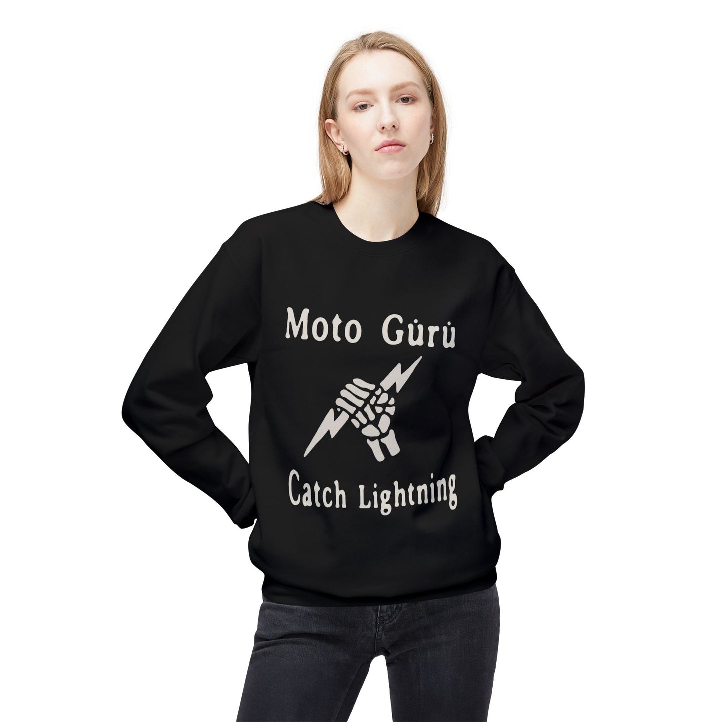 Catch Lightning Vintage Design Motorcycle Sweatshirt