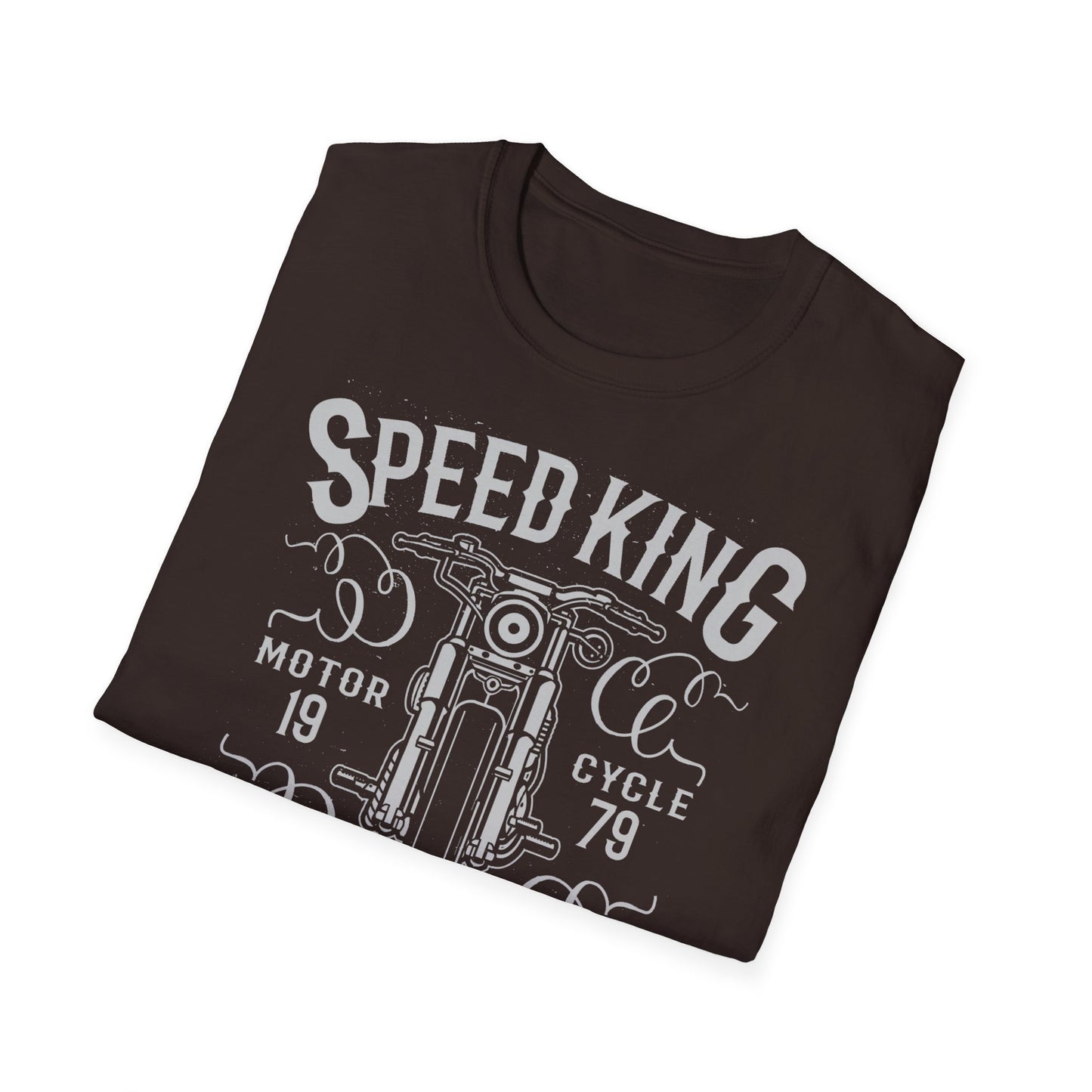 Speed King Vintage Design Motorcycle T-Shirt