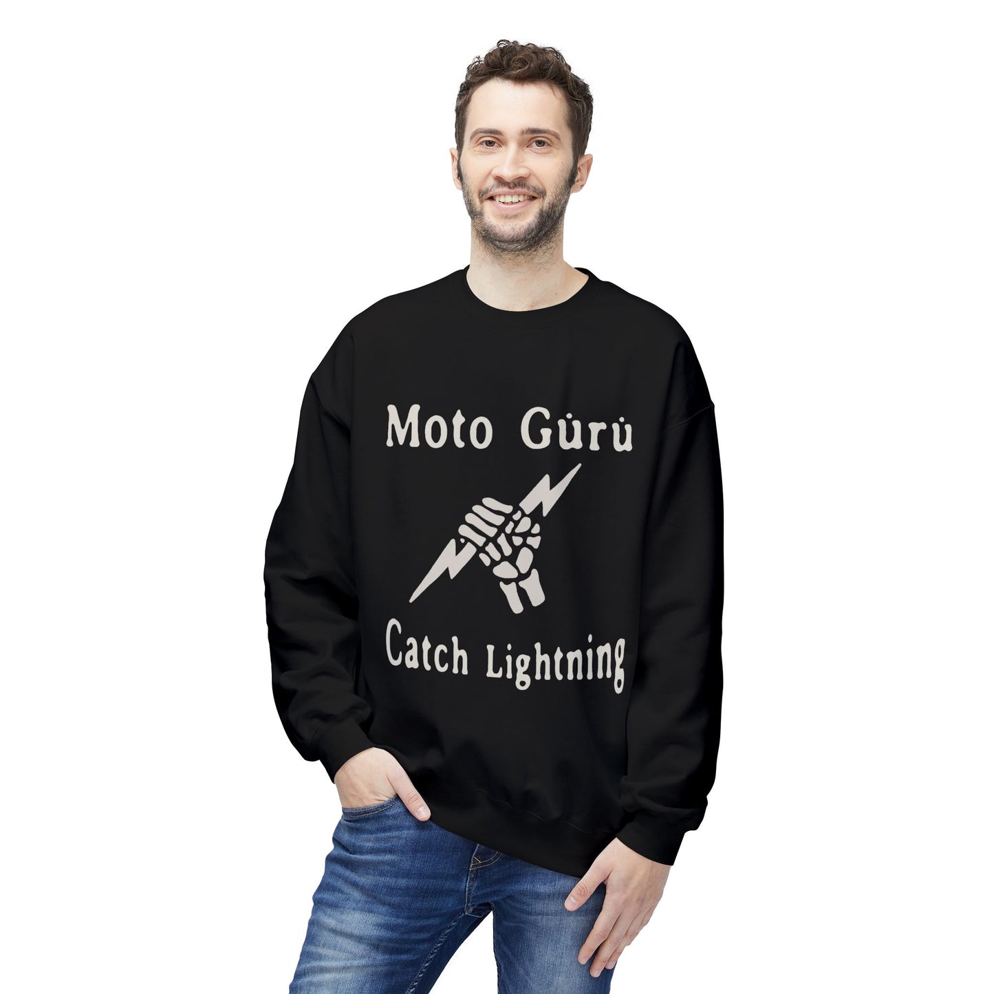 Catch Lightning Vintage Design Motorcycle Sweatshirt