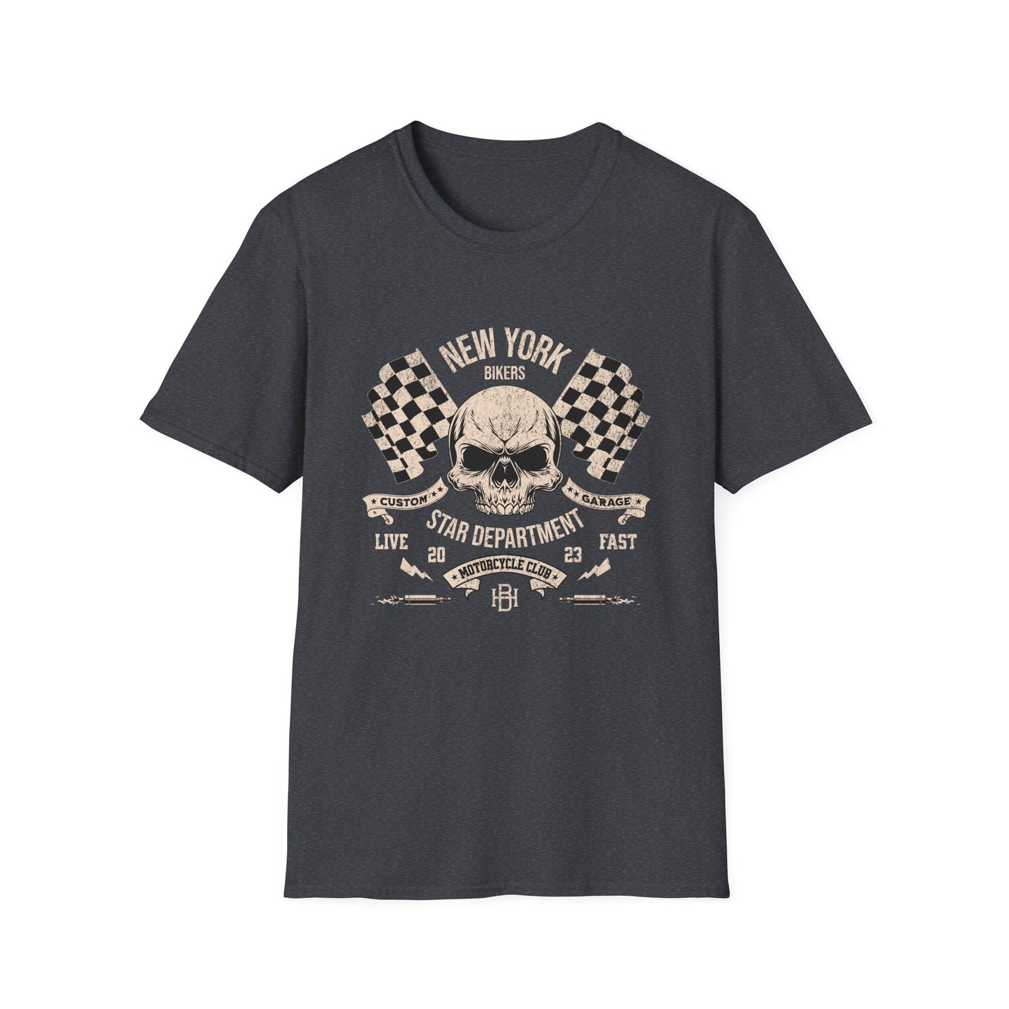 New York Bikers Vintage Design Motorcycle T-Shirt
