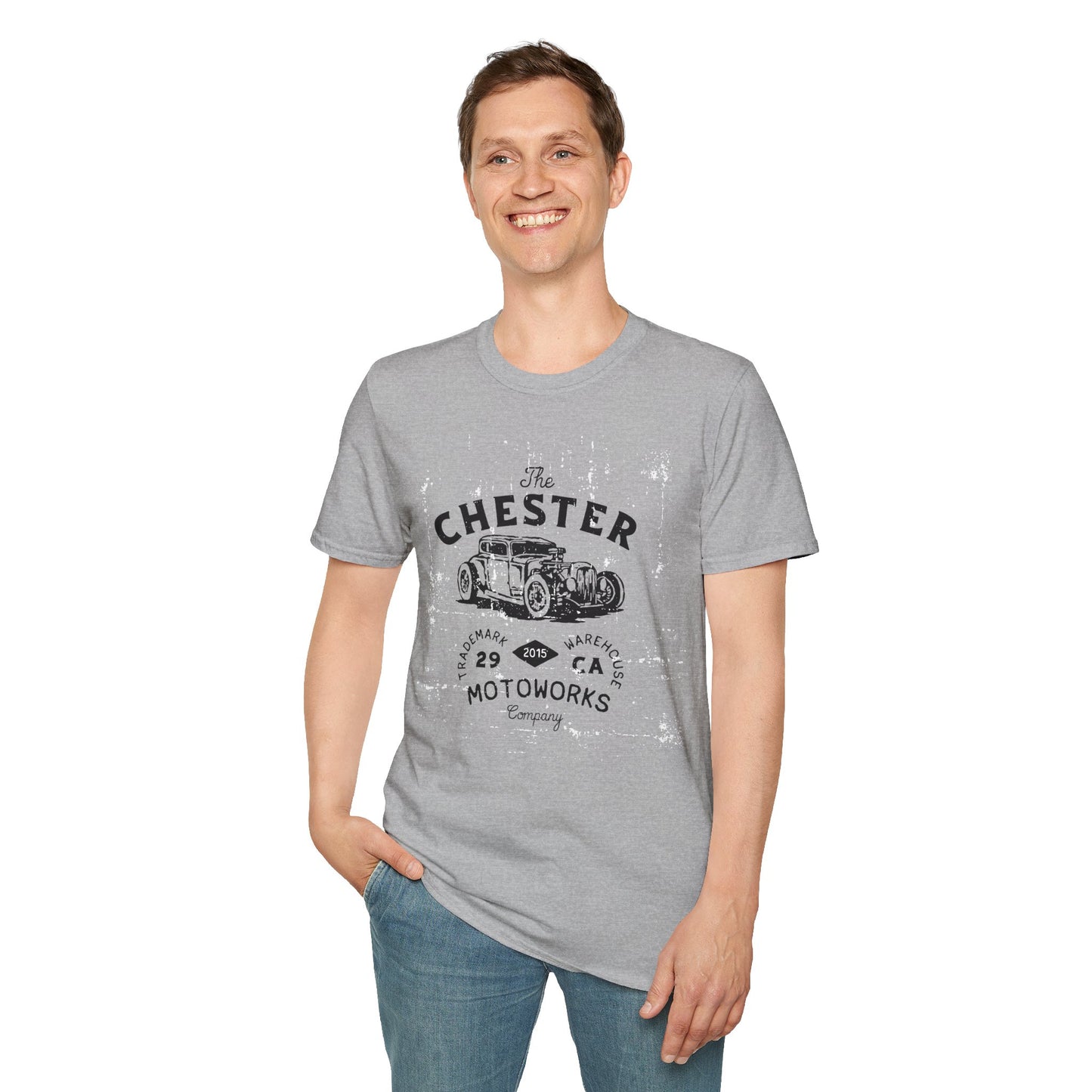 Chester Motoworks Vintage Design Motorcycle T-Shirt