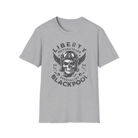 LIberty Motorcycles Blackpool Vintage Design Motorcycle T-Shirt