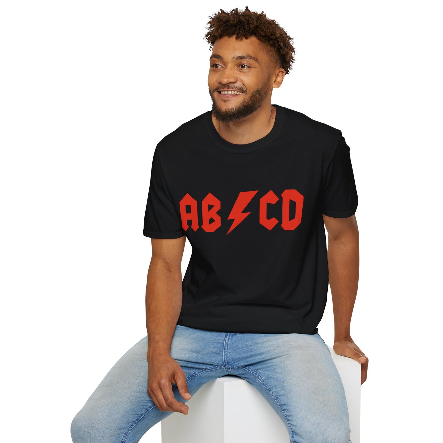 AB/CD Rock your alphabet Vintage Design Motorcycle T-Shirt