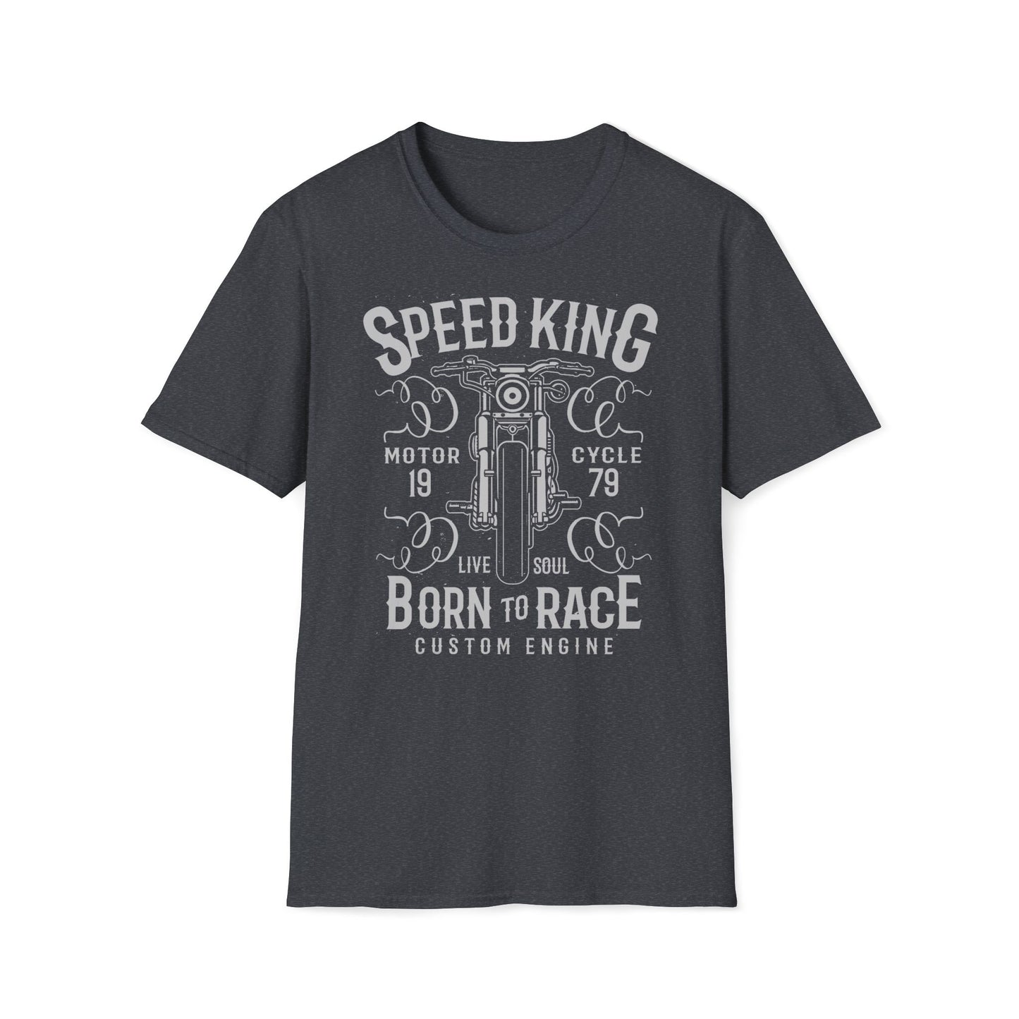 Speed King Vintage Design Motorcycle T-Shirt