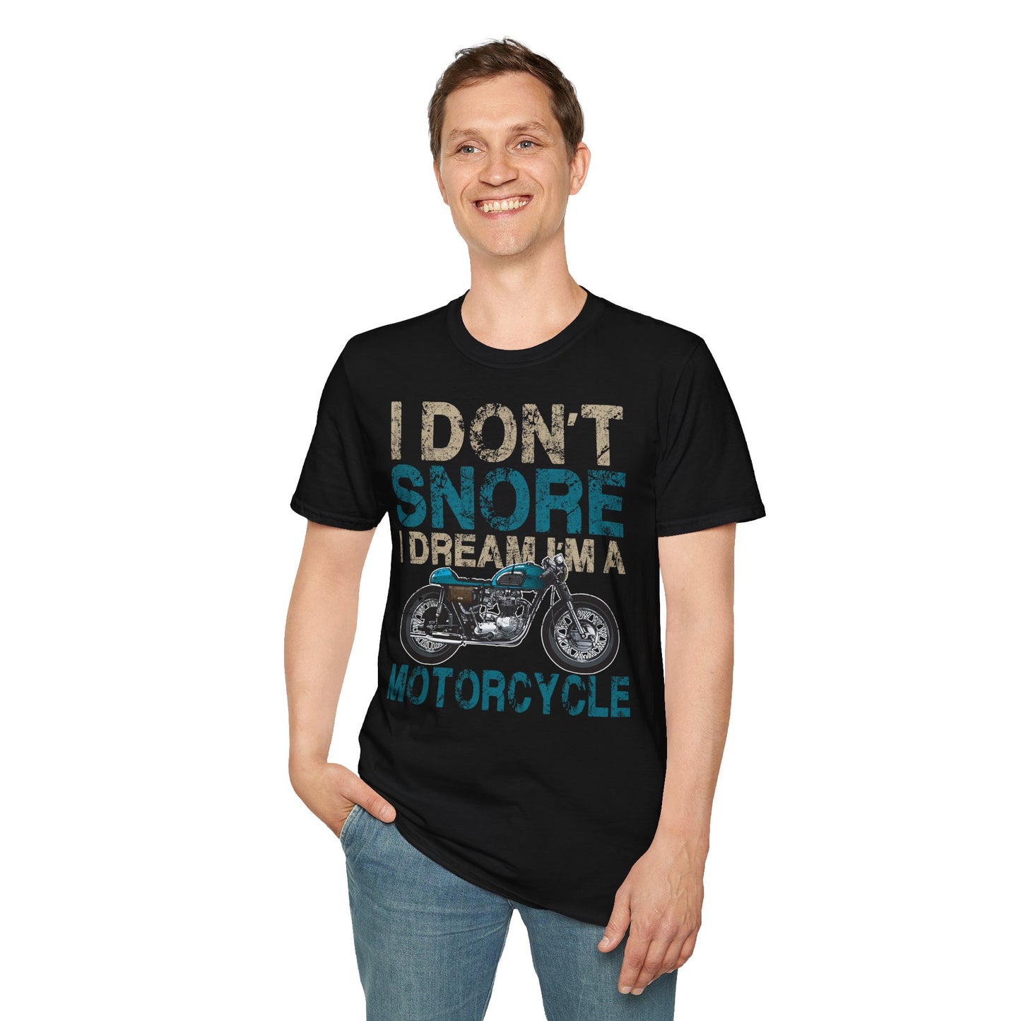 I Don't Snore Vintage Design Motorcycle T-shirt