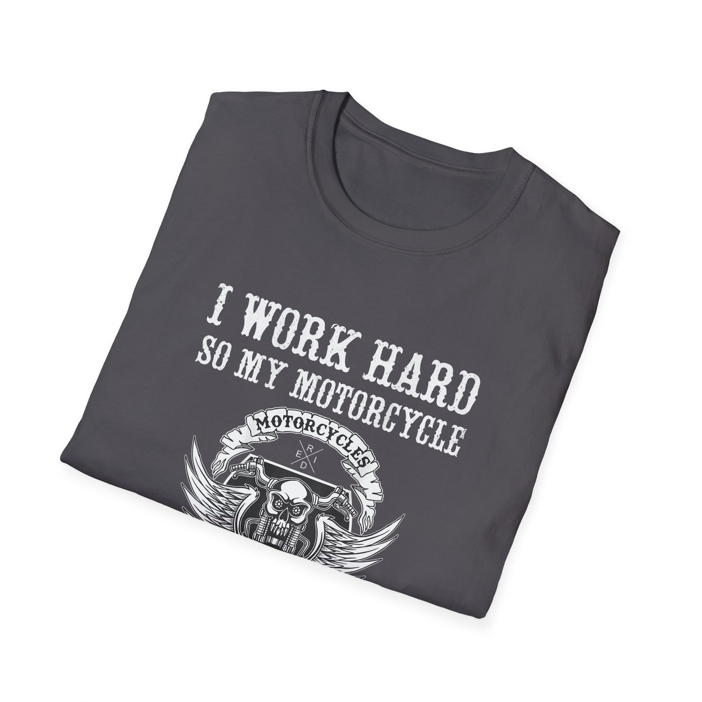 I work hard so my motorcycle  Vintage Design Motorcycle T-Shirt