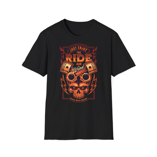 Just Enjoy the Ride Vintage Design Motorcycle T-Shirt