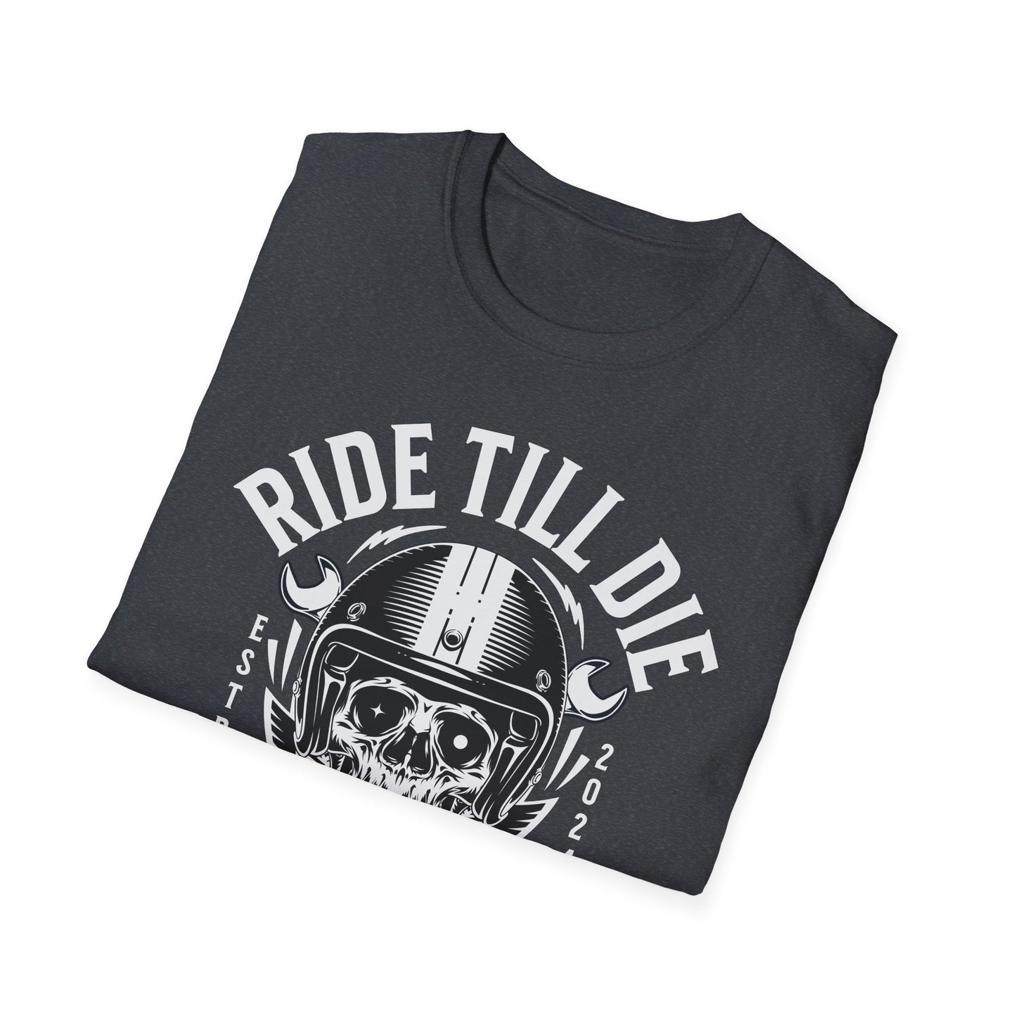 Ride Till Die Vintage Design Biker T shirt