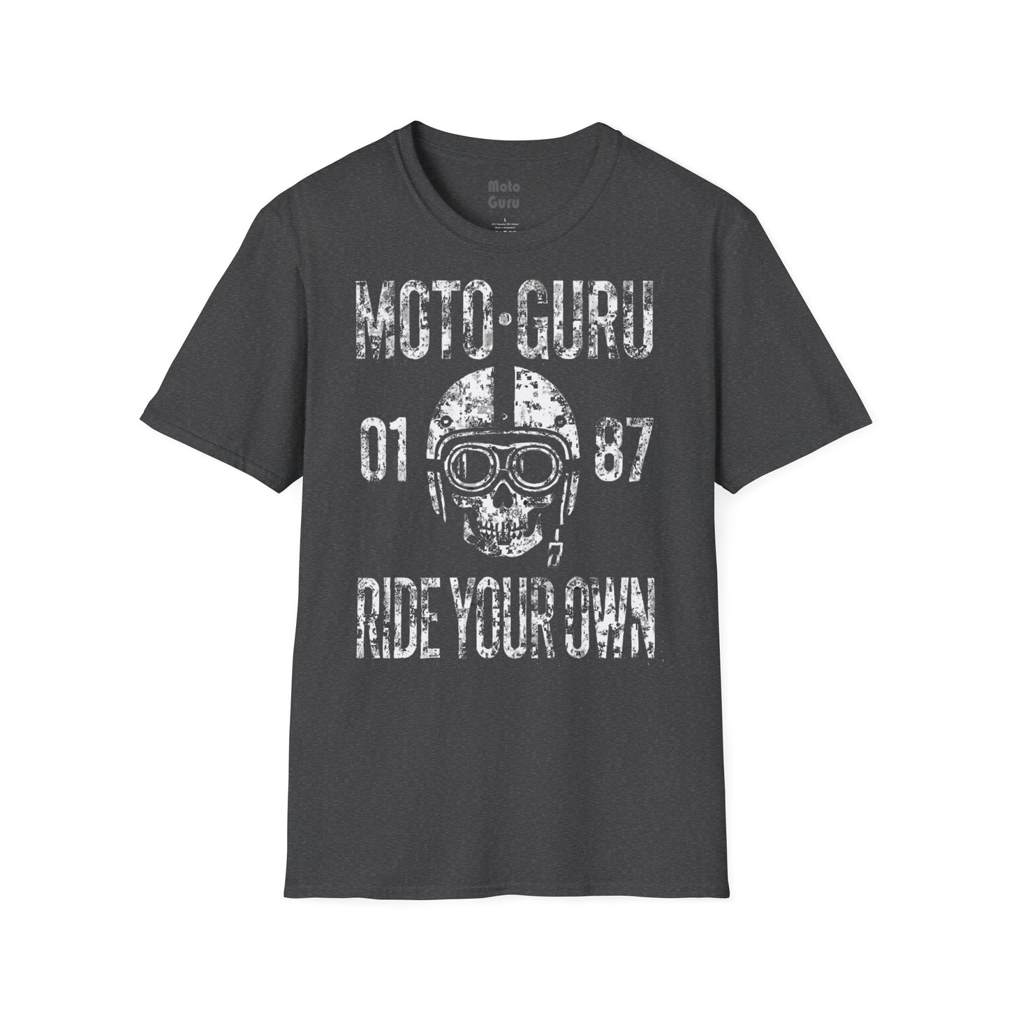 Moto-Guru Ride Your Own Grunge Vintage Design Motorcycle T-Shirt