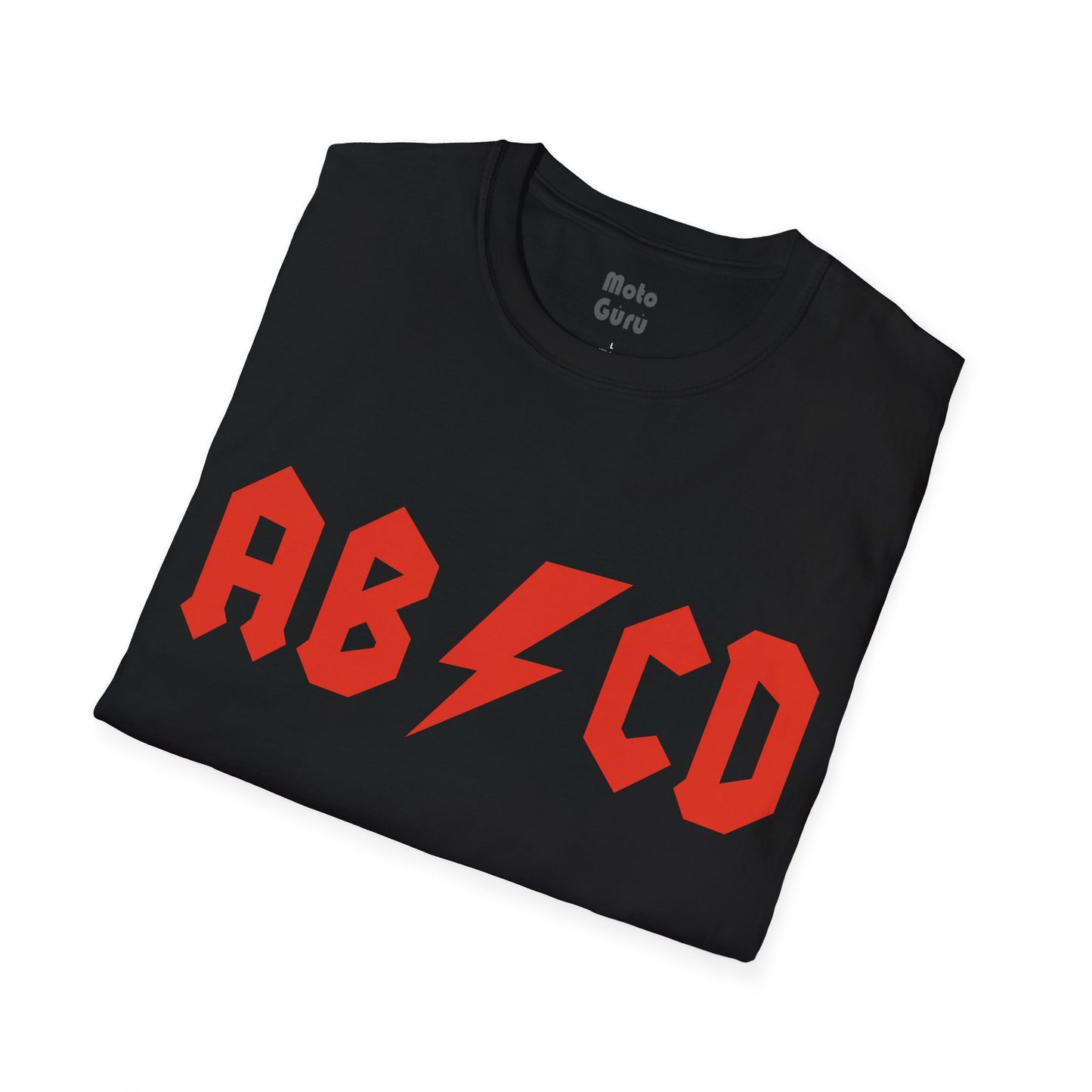 AB/CD Rock your alphabet Vintage Design Motorcycle T-Shirt