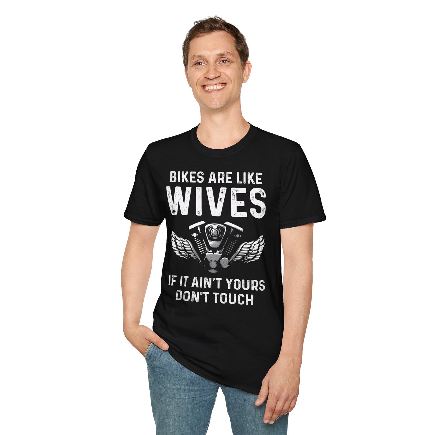 Bikes Are Like Wives Vintage Design Motorcycle T Shirt