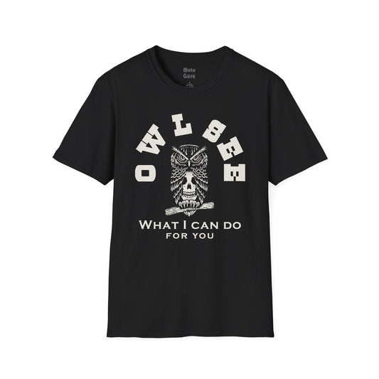 Owl See What I Can Do Vintage Design Motorcycle T-shirt