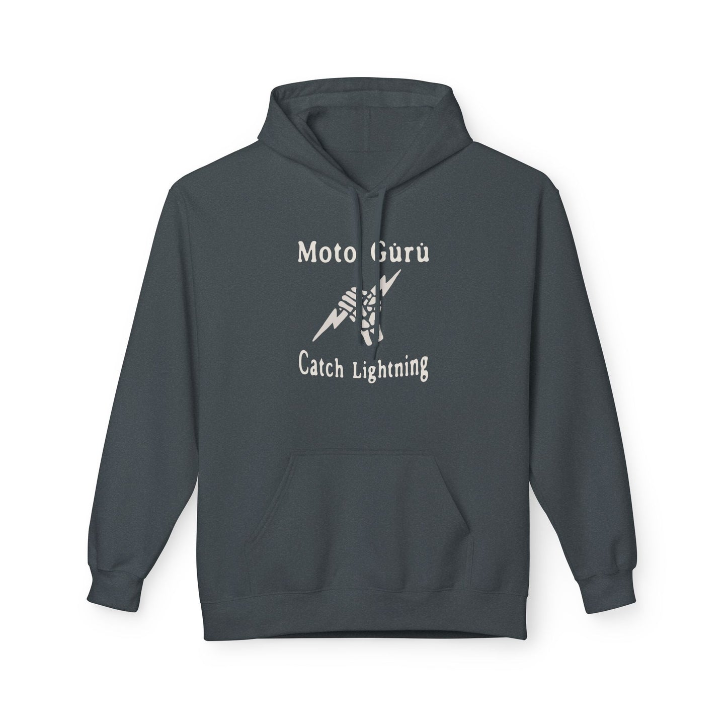 Moto Guru Catch Lightning Vintage Design Motorcycle Hoodie