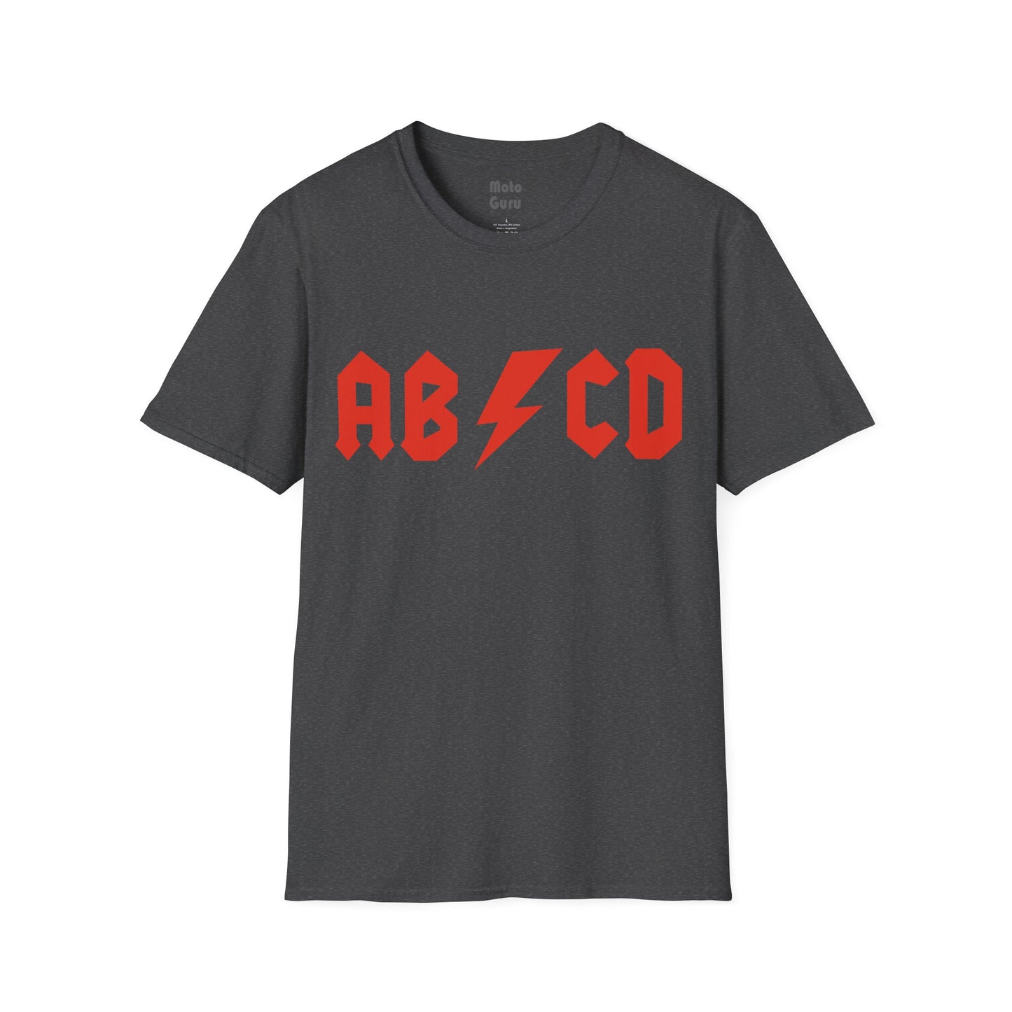 AB/CD Rock your alphabet Vintage Design Motorcycle T-Shirt