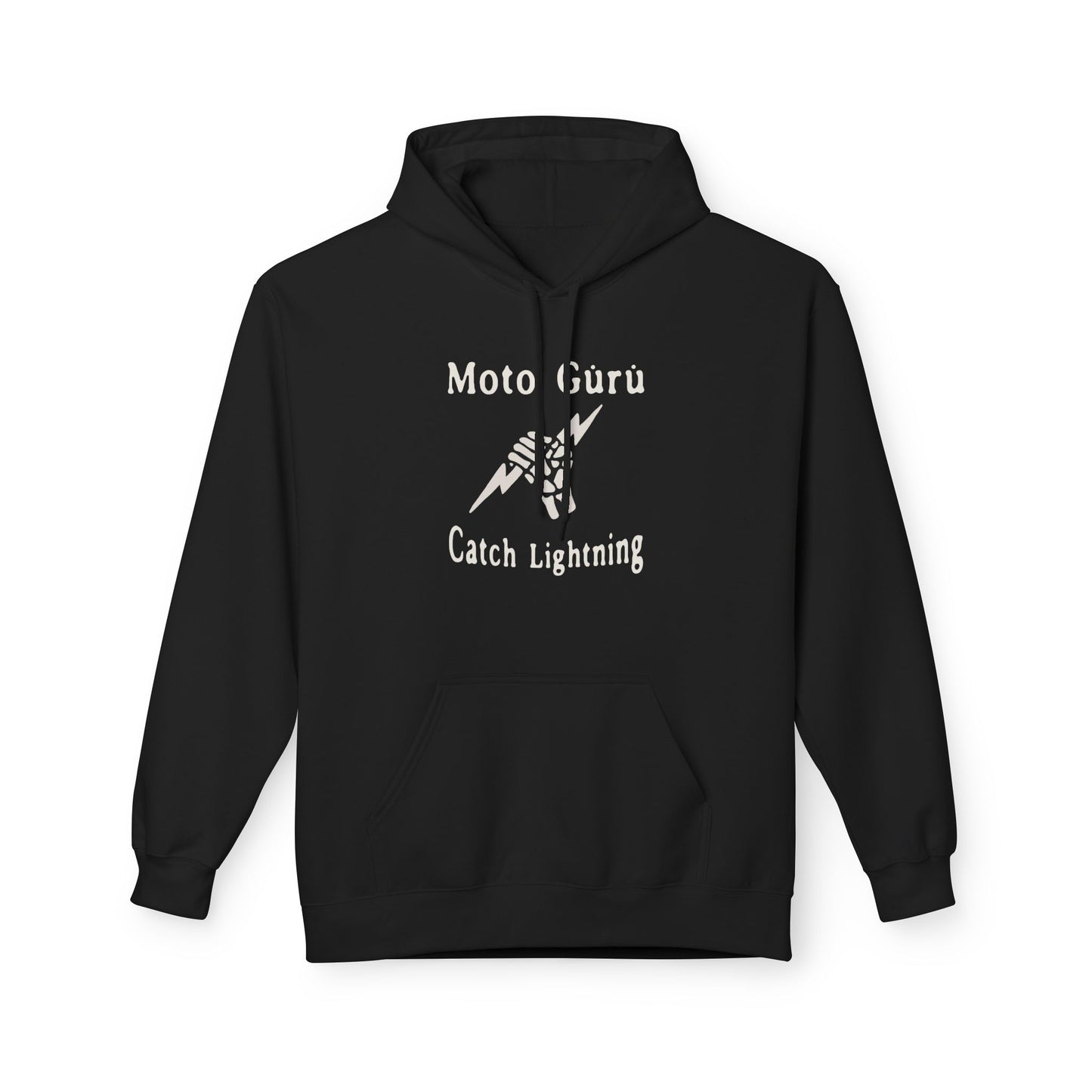 Moto Guru Catch Lightning Vintage Design Motorcycle Hoodie