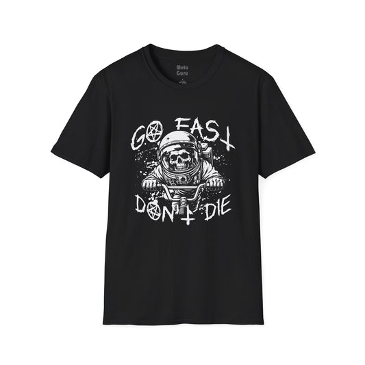 Go Fast Don't Die Vintage Design Biker T shirt