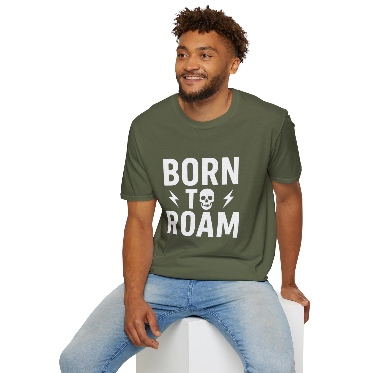 Born to Roam Unisex Vintage Desing Motorcycle T-Shirt