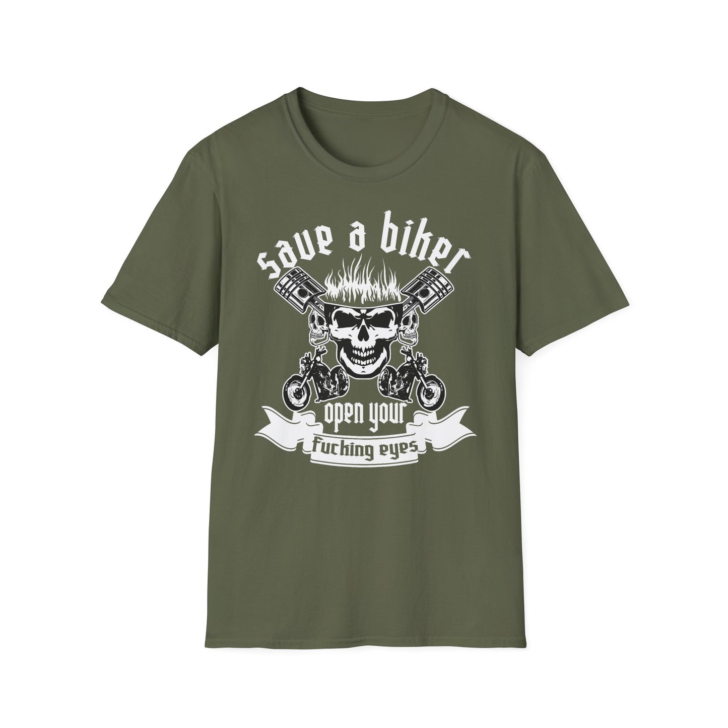 Save a Biker Vintage Design Motorcycle T Shirt