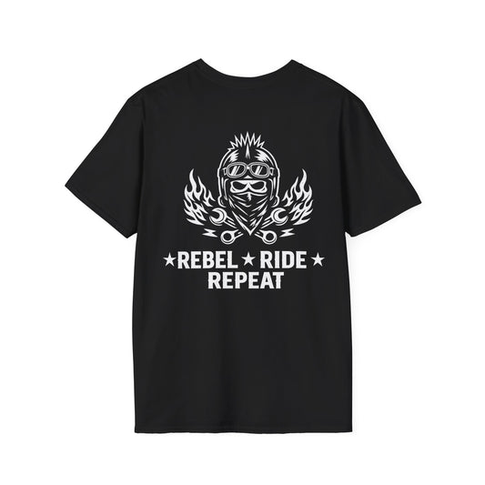 Rebel Ride Repeat Biker Punk