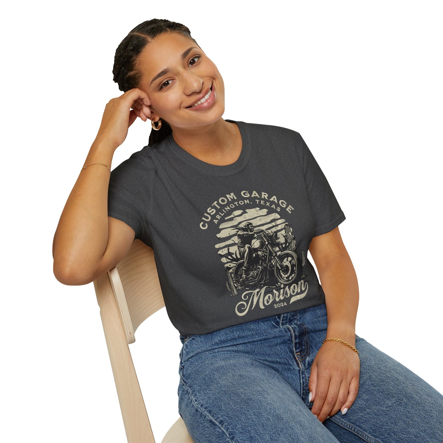 Custom Garage Vintage Design Motorcycle T-Shirt