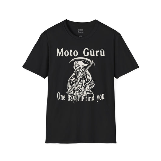 One Day I'll Find You Vintage Design Motorcycle T-Shirt