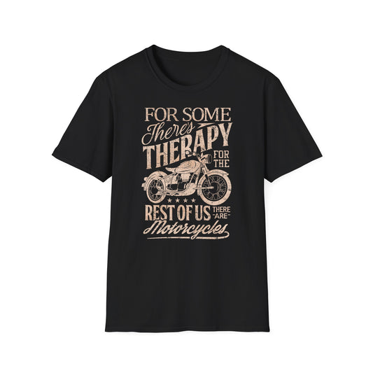 Motorcycle Therapy T-Shirt Vintage Design Motorcycle T Shirt