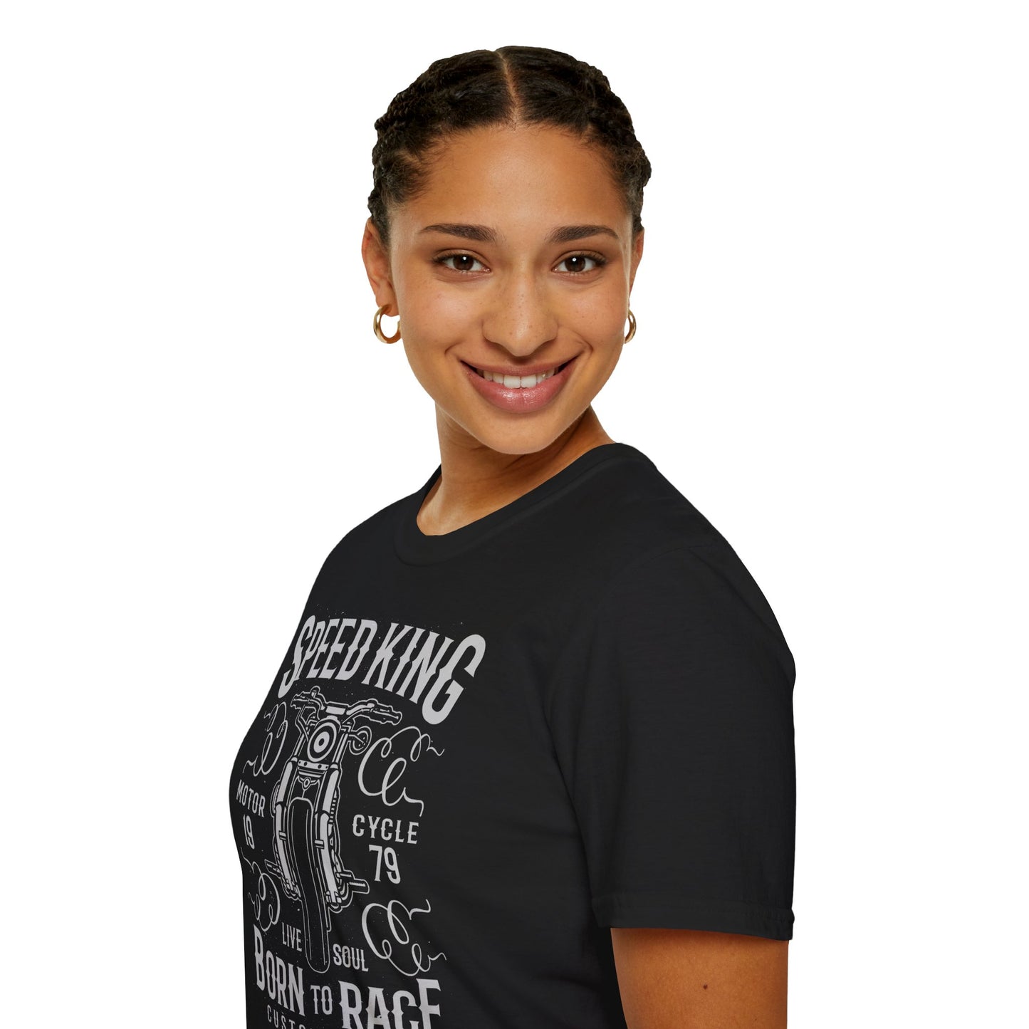 Speed King Vintage Design Motorcycle T-Shirt