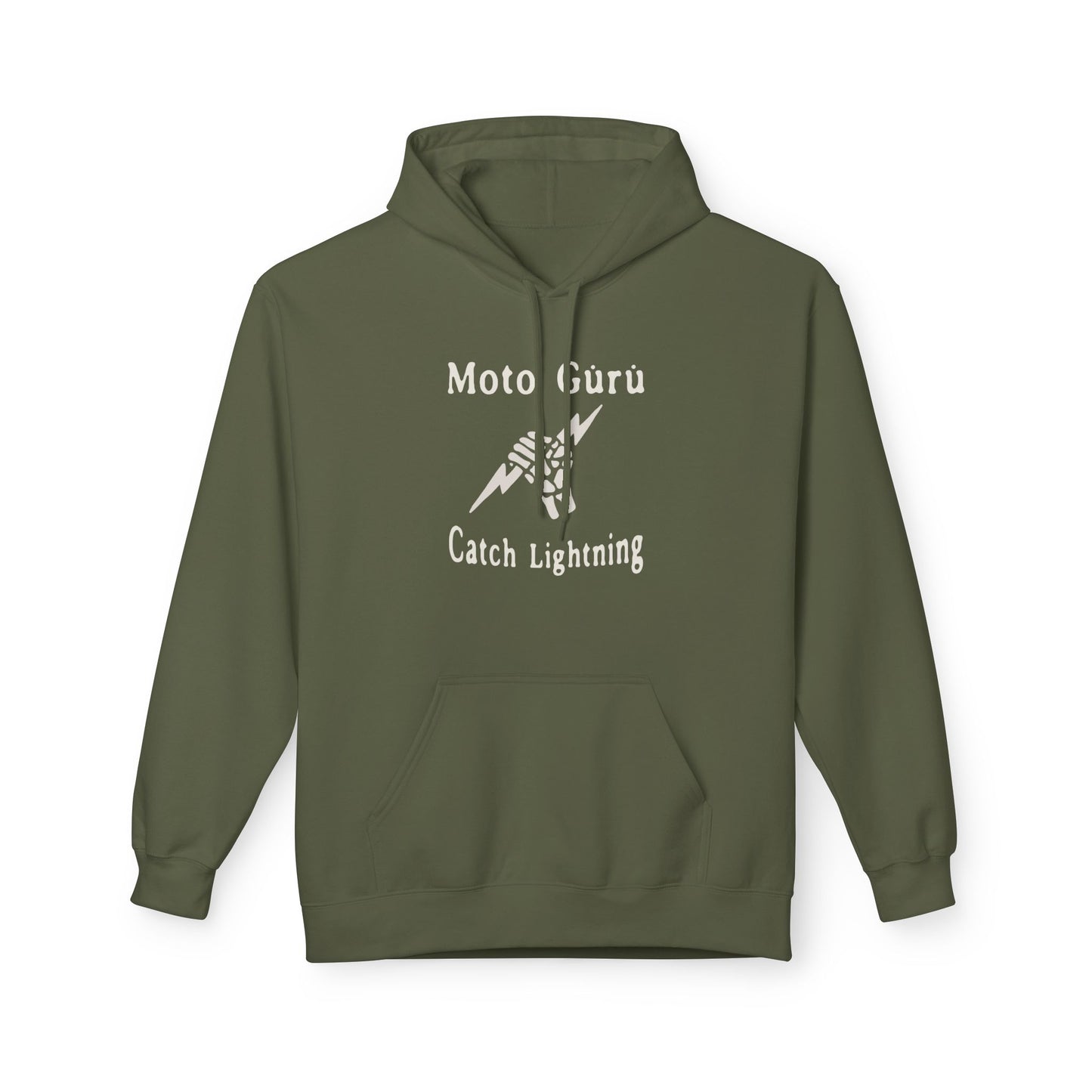Moto Guru Catch Lightning Vintage Design Motorcycle Hoodie