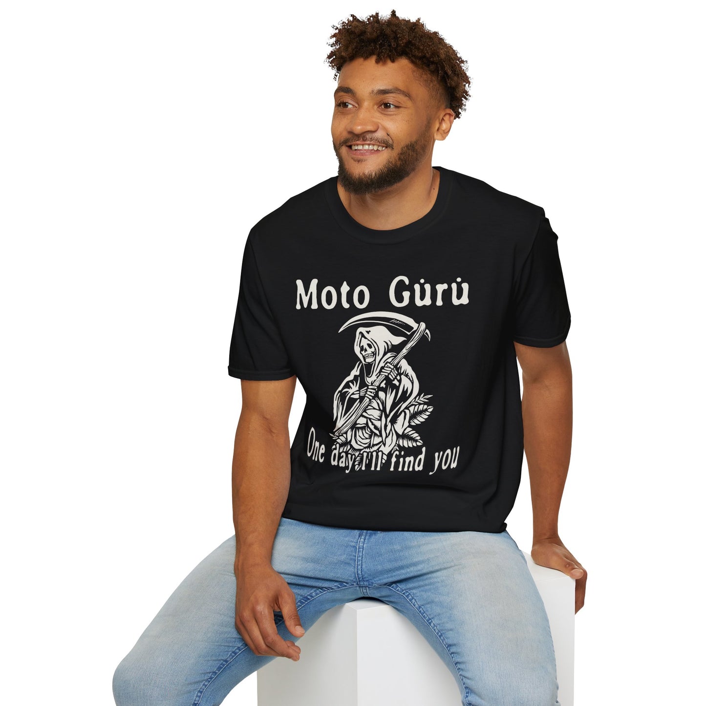 One Day I'll Find You Vintage Design Motorcycle T-Shirt