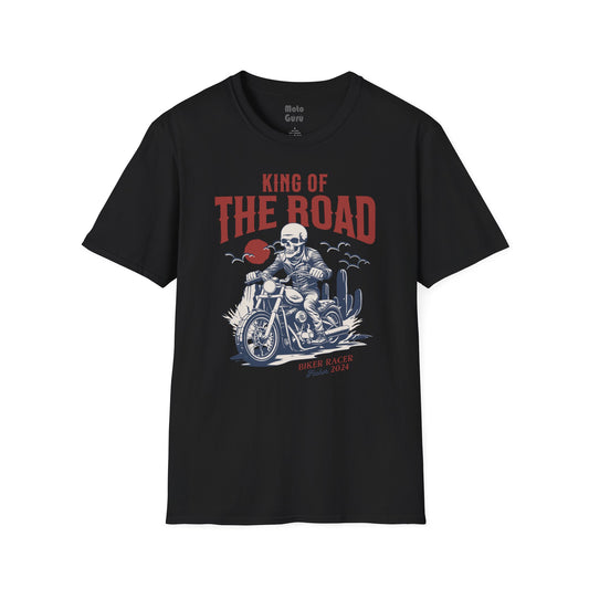 King of the Road Motorcycle Vintage Design Motorcycle T-Shirt